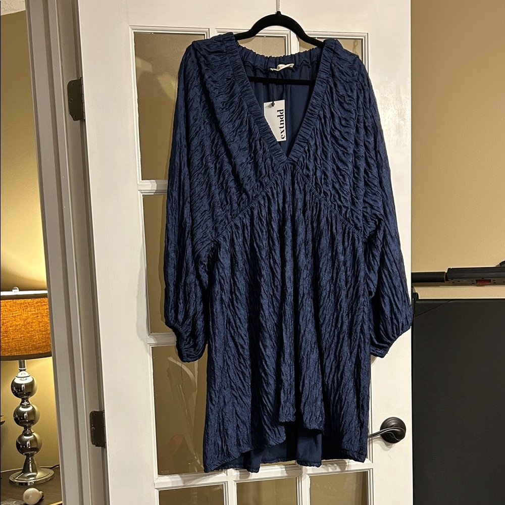 Elegant Blue Women's Dress